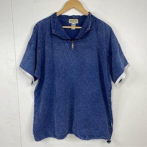 Vintage Honey-Komb Large Chambray Shirt Outdoors Fishing